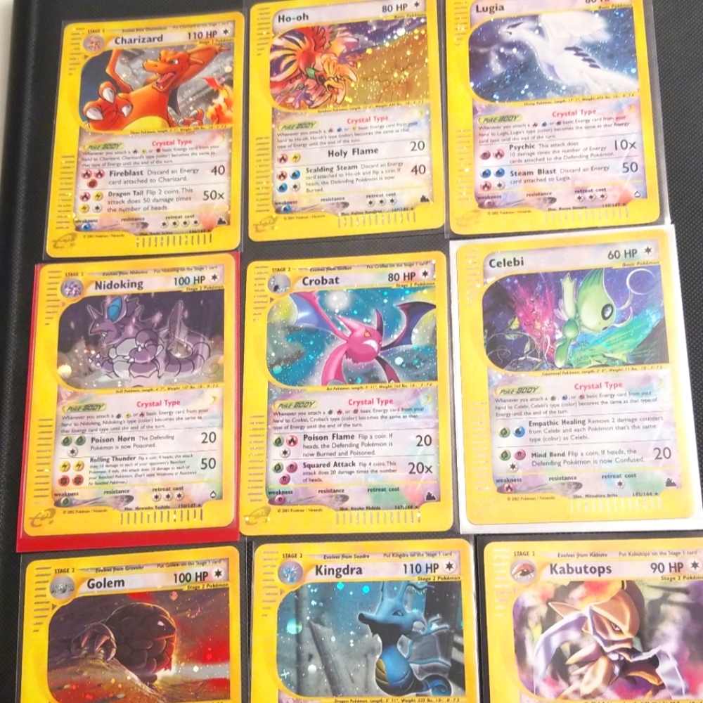 Complete Crystal Type Pokemon Card Set